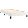 vidaXL Estrutura de cama 90x190 cm couro artificial branco