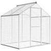 vidaXL Avi&aacute;rio de exterior em alum&iacute;nio 178x122x194 cm
