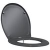 vidaXL Assento de Vaso Sanit&aacute;rio Antracite 47 x 37 x 4 cm Duroplast