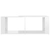 vidaXL Mesa de centro 100x50x36 cm derivados madeira branco brilhante
