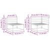 vidaXL Conjunto de Sof&aacute;s para Exterior 9 pcs Natural