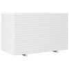 vidaXL Vaso/floreira de jardim 110x60x72 cm pinho maci&ccedil;o branco