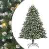 vidaXL &Aacute;rvore de Natal Artificial Verde 240 cm PVC, Pl&aacute;stico e A&ccedil;o