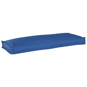 vidaXL Almofada de palete para banco Azul real 110 x 40 x 8 cm
