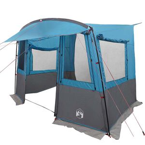 vidaXL Tenda de porta-malas para Caravana Azul 352 x 250 x 240 cm