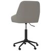 vidaXL Cadeira de escrit&oacute;rio girat&oacute;ria veludo cinzento-claro