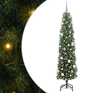 vidaXL &Aacute;rvore de Natal Artificial Verde 180 cm PVC e A&ccedil;o e Pl&aacute;stico