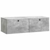 vidaXL Gabinete de TV de Parede 98 x 41 x 30 cm Cinzento Cimento