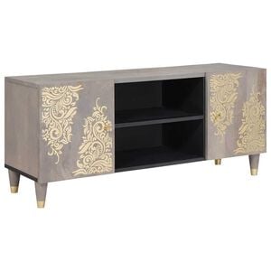 vidaXL Gabinete para TV com prateleira Cinzeto 105 x 33 x 46 cm