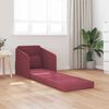 vidaXL Sof&aacute;-Cama 60cm Vinho Vermelho tecido