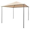 vidaXL Gazebo tenda com toldo 3x3 m a&ccedil;o bege