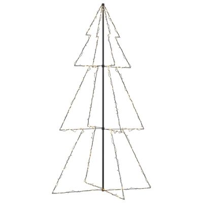 vidaXL Árvore de Natal em cone 300 LEDs 120x220 cm interior e exterior
