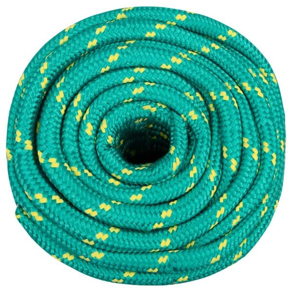 vidaXL Corda de barco 16 mm 100 m polipropileno verde