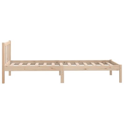 vidaXL Estrutura de cama 100x200 cm madeira pinho maciço