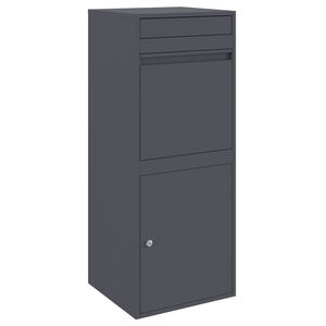 vidaXL Caixa para entrega de pacotes Antracite 41 x 38 x 103 cm A&ccedil;o