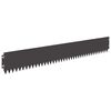 vidaXL Acabamento para Gramado 20 pcs 103 x 15 cm A&ccedil;o Preto