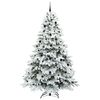 vidaXL &Aacute;rvore de Natal Artificial com 300 LEDs Branco 240 cm PE e PVC