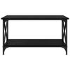 vidaXL Mesa de centro Carvalho preto 80 x 45 x 45.5 cm