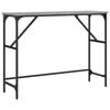 vidaXL Mesa consola 100x32x75 cm derivados de madeira cinzento sonoma