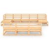 vidaXL 10 pcs conjunto lounge de jardim pinho maci&ccedil;o