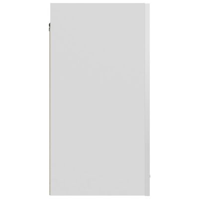 vidaXL Armário de parede 60x31x60 cm contraplacado branco brilhante