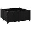 vidaXL Canteiro elevado 80x80x38 cm polipropileno