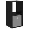 vidaXL Mesa-de-cabeceira Carvalho Preto 30,5 x 27 x 59,5 cm