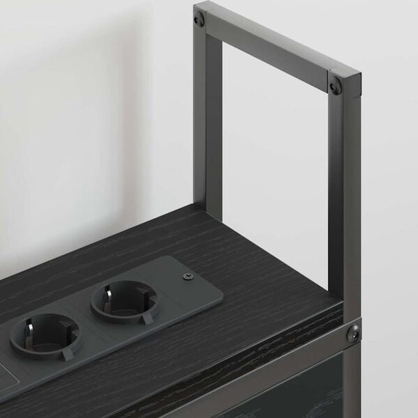 vidaXL Cabeceira de Armazenamento com Esta&ccedil;&atilde;o de Carregamento