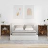vidaXL Mesas de cabeceira 2 pcs Carvalho fumado 49 x 36 x 61 cm