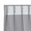 vidaXL Cortinas Blackout com Argolas 2 pcs Cinza Met&aacute;lico 260 x 140 cm