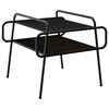 vidaXL Mesa de centro Carvalho Preto 50 x 50 x 51 cm