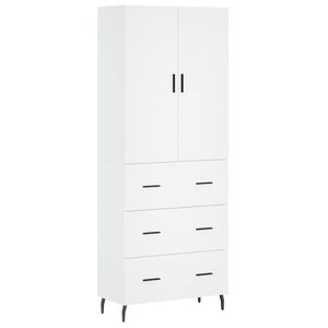 vidaXL Arm&aacute;rio alto 69,5x34x180 cm derivados de madeira branco
