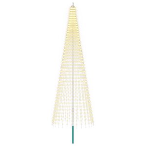 vidaXL Luz para &aacute;rvore de Natal com estaca e mastro 400 cm 1148 LED