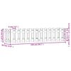 vidaXL Canteiro elevado c/ design de cerca 150x30x30cm madeira douglas