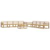 vidaXL Conjunto de Sof&aacute;s para Exterior 9 unid. Branco