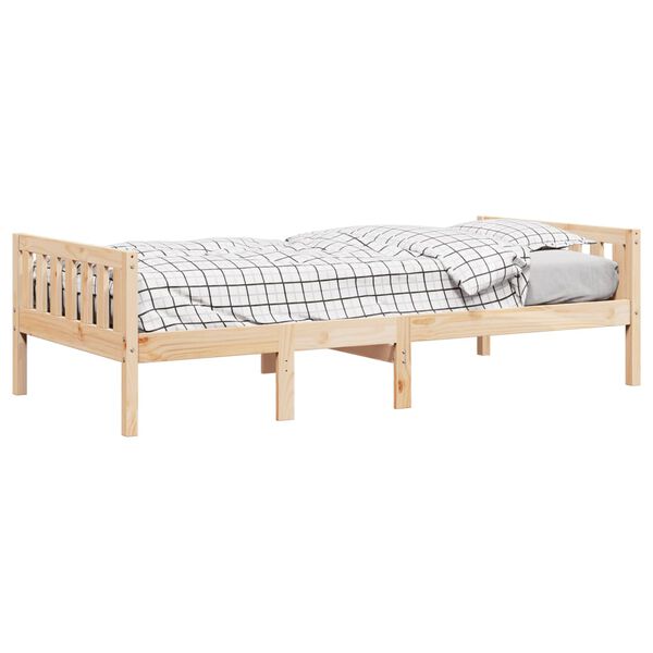 vidaXL Cama de crian&ccedil;a sem colch&atilde;o 80x200 cm madeira de pinho maci&ccedil;a