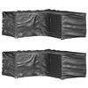 vidaXL Capas p/ mob&iacute;lia jardim forma de L 2 pcs 12 ilh&oacute;s 185x185x70 cm