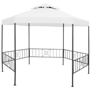 vidaXL Gazebo de jardim 323x275x265 cm 180 g/m&sup2; branco