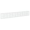 vidaXL Cesto gabi&atilde;o com cobertura 1100x50x150 cm ferro galvanizado