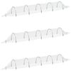 vidaXL T&uacute;neis de rede 3 pcs 1,5x5 m fibra de vidro e PP