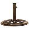 vidaXL Base para guarda-sol ferro fundido 44x44x31 cm bronze