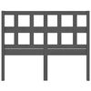 vidaXL Cabeceira de cama 185,5x4x100 cm pinho maci&ccedil;o cinzento