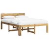 vidaXL Estrutura de Cama de Casal com Cabeceira ROSTOCK Branco