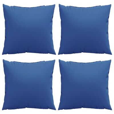 vidaXL Almofadas decorativas 4 pcs 50x50 cm tecido azul real