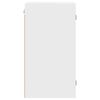 vidaXL Armário de parede c/ portas de vidro 35x37x68,5 cm branco