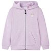 Sweatshirt para crian&ccedil;a com capuz e fecho mistura de lila 104