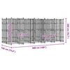 vidaXL Canil de exterior 9,22 m&sup2; a&ccedil;o