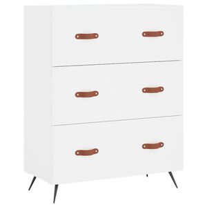vidaXL C&oacute;moda 69,5x34x90 cm derivados de madeira branco