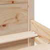 vidaXL Estrutura de cama com cabeceira 140x200 cm pinho maci&ccedil;o