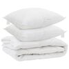 vidaXL Duvet para Todas as Esta&ccedil;&otilde;es 3 pcs Branco Microfibra